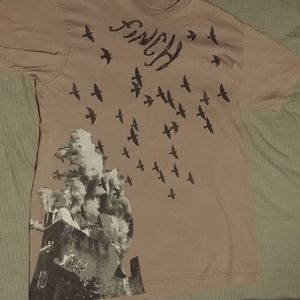 Large Tan/Brown Finch Band Shirt